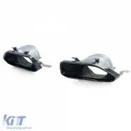 Difusor trasero deportivo brillante + salidas de escape look 440 adecuado para BMW Serie 4 G22 G23 420 430-image-6207340