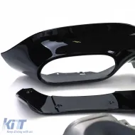 Difusor trasero deportivo con salidas de escape negras adecuado para Mercedes CLA C118 X118-image-6201478