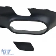 Difusor trasero deportivo + salidas de escape negras adecuadas para Mercedes CLS C257 2018-2023-image-6208385