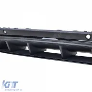 Difusor trasero deportivo + salidas de escape redondas negras adecuadas para Mercedes GLC X253 19-22 facelift-image-6208512