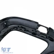 Difusor trasero deportivo + salidas de escape redondas negras adecuadas para Mercedes GLC X253 19-22 facelift-image-6208514