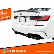 image-60-Difusor trasero G20 340i Izquierda+Derecha Salida Única + Puntas de Escape Negro Piano ABS / 2019 - en adelante