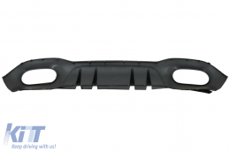Difusor trasero para Mercedes A V177 Sedan 09.2018-2022 Cromo Cansada Espejo Cubrir-image-6071009