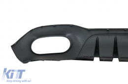Difusor trasero para Mercedes A V177 Sedan 09.2018-2022 Cromo Cansada Espejo Cubrir-image-6071010