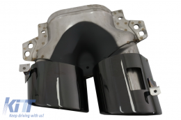 Difusor trasero para Mercedes Clase A V177 Sedan 09.18-2022 Negro Cansada Espejo Cubrir-image-6071034