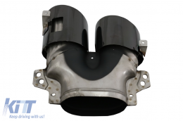 Difusor trasero para Mercedes Clase A V177 Sedan 09.18-2022 Negro Cansada Espejo Cubrir-image-6071036