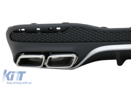 Difusor trasero Y Cansada Consejos para Mercedes GLE W166 SUV Sport Line 2015-2018-image-6078206