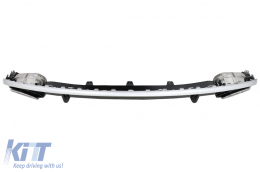 Difusor trasero Y Cansada Puntas para AUDI A4 B8 Pre Facelift 2007-2011 RS4 Look--image-6015363