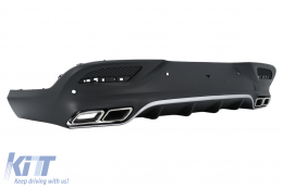 Difusor Y Puntas para Mercedes GLE Coupe C292 Sport Line 15-19 Cromo GLE63 Look-image-6076871