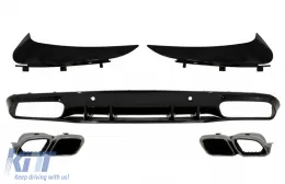 image-24-Difuzor odbojnika sa stražnjim Branik prikladan za Mercedes C-Class C205 A205 Kupe Cabriolet (2014-2019) Facelift Prednja ralica/spojler branika Dizjan