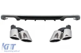 image-73-Difuzor stražnjeg Prednja ralica/spojler branika s vrhovima prigušivača ispušnih plinova pogodan za Audi A3 8V Facelift Sedan Kabriolet (2016-2019) Standardni Branik SE S3 Dizjan