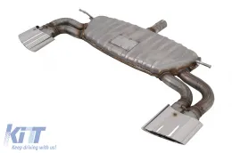 Difuzor zadnji branik pogodan za Audi A3 8V hatchback sportback (2012-2015) sa kompletan izduvni sistem S3 dizajn-image-6004032
