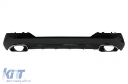 image-38-Difuzor zadnji branik sa izduvnim vrhovima pogodan za BMV serije 4 G22 G23 M Sport (2020-up) M440i dizajn hrom