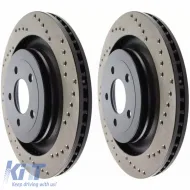 image-28-Disques de frein arrière perforés StopTech HC de 330 mm adaptés pour Ford Mustang 15-22