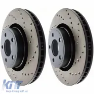 image-42-Disques de frein StopTech HC avant de 320 mm percés adaptés pour Ford Mustang 15-21