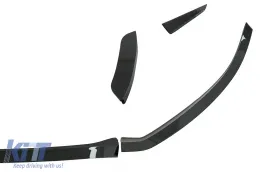 Divisores parachoques delantero Fins Aero para Mercedes Clase A W177 V177 18-2022 Negro brillante-image-6088234