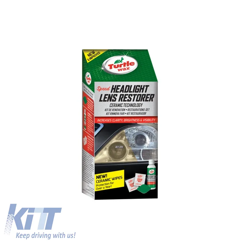 Diy Headlight Restoration Kit Speed Headlight Lens Restorer Turtle Wax Set 4 Pcs