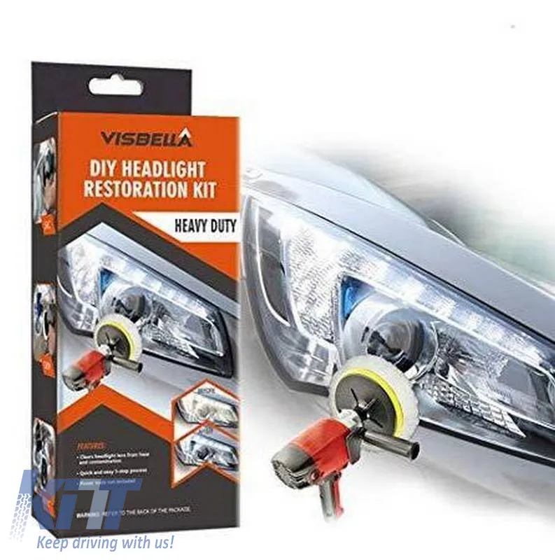 Diy Headlight Restoration Kit Suitable for Drill Set 14 Pcs