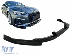 image-79-Dodatkowa spojler zderzaka do Audi A5 F5 Facelift S-Line 20+ Czarny błyszczący
