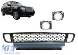 image-14-Donja rešetka prednjeg Branik s Poklopac svjetla za maglu prikladna za Land Range Rover Vogue III L322 (2010-2012) Autobiografski dizajn Black