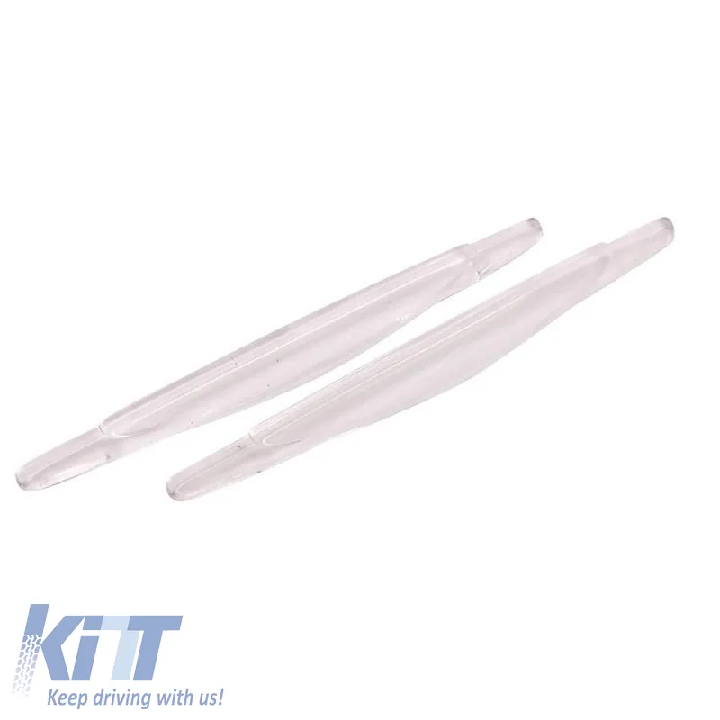Door Guards suitable for Car+ 17cm x 1.5cm Transparent 2 Pcs
