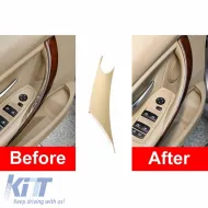 Door Handle Cover (inside car) suitable for Bmw 3 F30 / F31 11-18 Left Front & Rear Door 1 Piece Beige-image-6306263