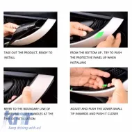 Door Handle Cover (inside car) suitable for Bmw 3 F30 / F31 11-18 Left Front & Rear Door 1 Piece Black-image-6306286