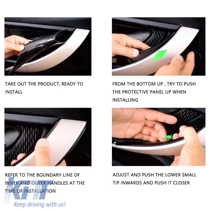 Door Handle Cover (inside car) suitable for Bmw 3 F30 / F31 11-18 Right Front & Rear Door 1 Piece Beige