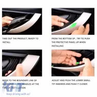 Door Handle Cover (inside car) suitable for Bmw 3 F30 / F31 11-18 Right Front & Rear Door 1 Piece Beige-image-6306297