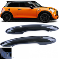 Door handle covers gloss black suitable for Mini F55 F56 F57 with comfort access