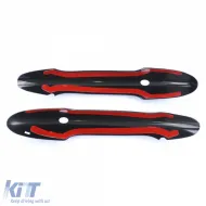 Door handle covers gloss black suitable for Mini F55 F56 F57 with comfort access-image-6278581