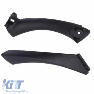 Door Handle (inside car) suitable for Bmw 3 E90 05-11 Left Rear Door Set 2 Pcs Black-image-6297294