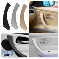 Door Handle (inside car) suitable for Bmw 3 E90 05-11 Right Front & Rear Door Set 2 Pcs Black-image-6297301
