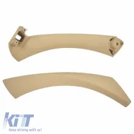 Door Handle (inside car) suitable for Bmw 3 E90 05-11 Left Rear Door Set 2 Pcs Beige-image-6297537