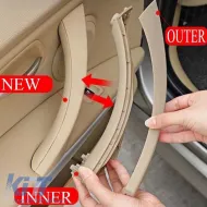 Door Handle (inside car) suitable for Bmw 3 E90 05-11 Left Rear Door Set 2 Pcs Beige-image-6297542