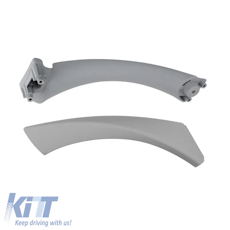 Door Handle (inside car) suitable for Bmw 3 E90 05-11 Left Rear Door Set 2 Pcs Grey