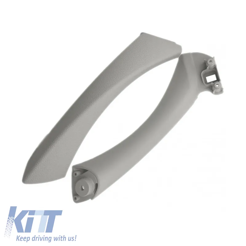 Door Handle (inside car) suitable for BMW 3 E90 05-11 Right Front & Rear Door Set 2 Pcs Grey