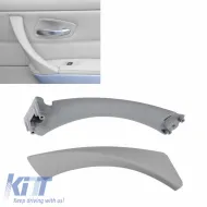 Door Handle (inside car) suitable for Bmw 3 E90 05-11 Right Front & Rear Door Set 2 Pcs Grey-image-6316815
