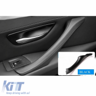 Door Handle (inside car) suitable for Bmw 5 F10 / F11 11-17 Left Rear Door 1 Piece Black