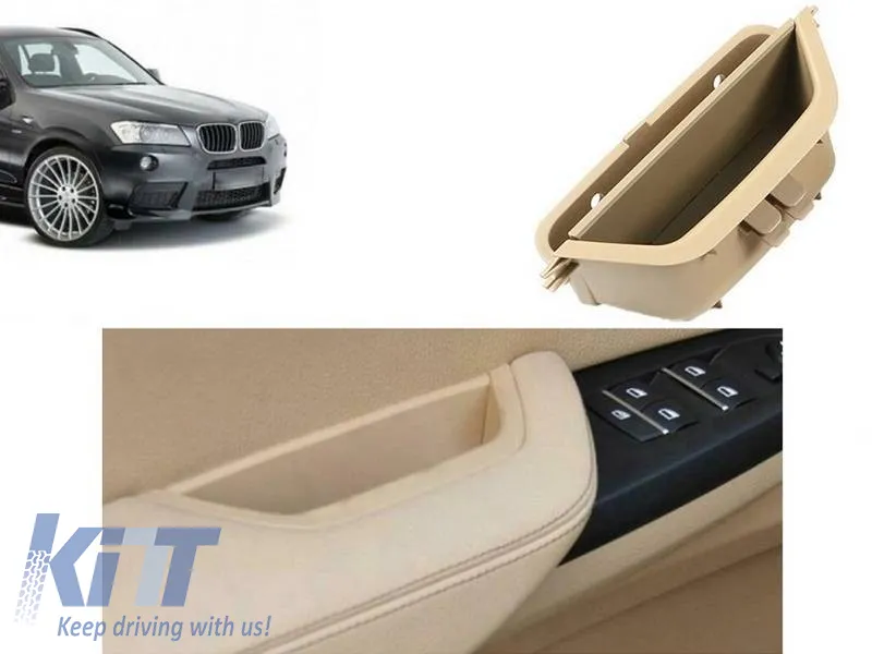 Door Handle (inside car) suitable for Bmw X3 F25, X4 F26 Driver Left Front Door 1 Piece Beige