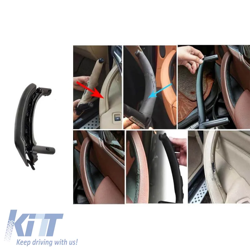 Door Handle (inside car) suitable for Bmw X3 F25, X4 F26 Front & Rear Right Door Set 2 Pcs Black