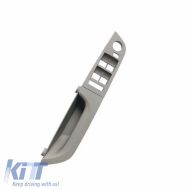 Door Handle (inside car) & Window Switch Panel suitable for Bmw 3 E90 05-11 Left Front Door (drivers) 37.5cm Grey