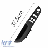 Door Handle (inside car) & Window Switch Panel suitable for Bmw 3 E90 05-11 Left Front Door (drivers) 37.5cm Black-image-6304919