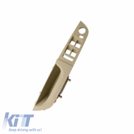 Door Handle (inside car) & Window Switch Panel suitable for Bmw 3 E90 05-11 Left Front Door (drivers) 37.5cm Beige