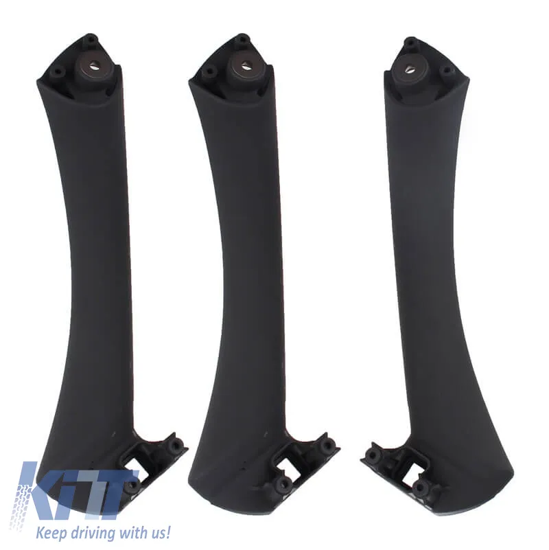 Door Handle Set (inside car) suitable for Bmw 3 E90 05-11 Right & Left Front & Rear Door 6 Pcs Black