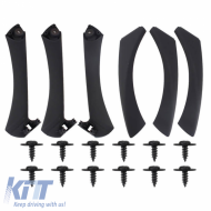 Door Handle Set (inside car) suitable for Bmw 3 E90 05-11 Right & Left Front & Rear Door 6 Pcs Black