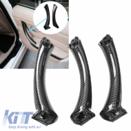 Door Handle Set (inside car) suitable for Bmw 3 E90 05-11 Right & Left Front & Rear Door 6 Pcs Carbon Look