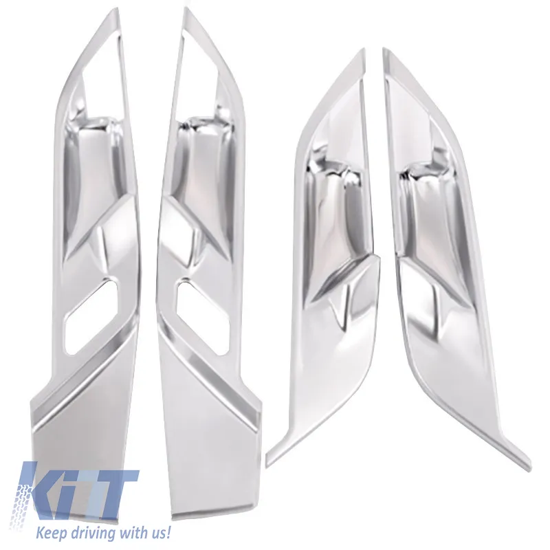 Door Handle Trays Shells Door Trim Chrome suitable for BMW X1 F48 15-19 Set 4 Pcs