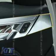 Door Handle Trays Shells Door Trim Chrome suitable for BMW X1 F48 15-19 Set 4 Pcs-image-6308557