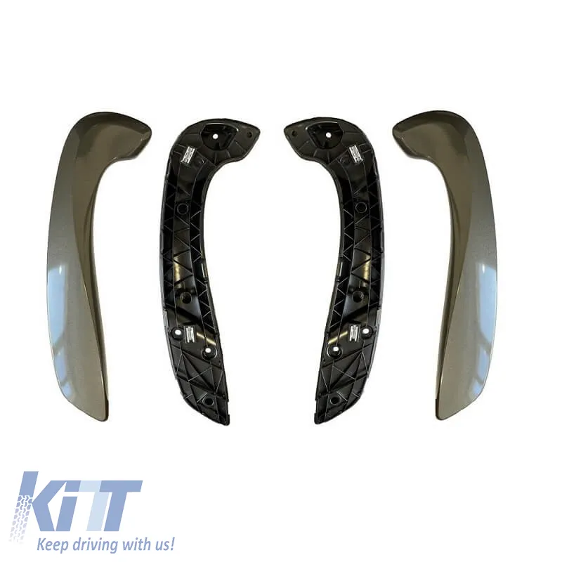 Door Handles (inside car) suitable for Renault Megane 3 09-17 / Fluence 09-15 Left & Right Front Door Set 4 Pcs Smoke Grey